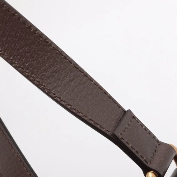 Gucci GG Supreme Monogram Web Small Ophidia Half Moon Hobo Brown - Picture 9 of 9